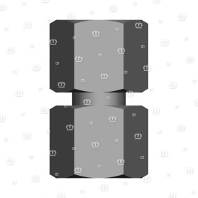 Doppelnippel M.o-Ring L15 Krone