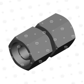 Doppelnippel M.o-Ring L15 Krone