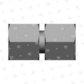 Doppelnippel M.o-Ring L15 Krone