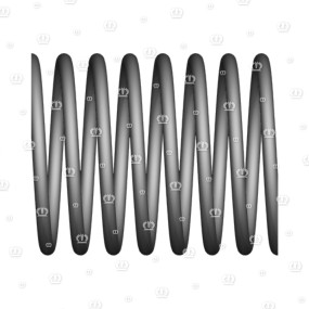 Druckfeder 3X40X58 Krone
