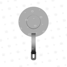Blindkappe Bu Schwarz Krone