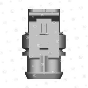 Stecker 2-P Bu Schwarz Krone