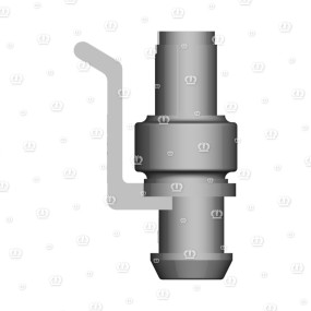Stecker 2-P Bu Schwarz Krone