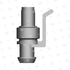 Stecker 2-P Bu Schwarz Krone