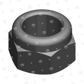 Sicherungsmutter Niedr.form M24 Zn8 Krone