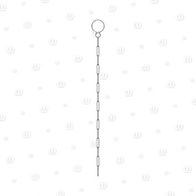 Knotenkette 1,4X7 Gl. Krone