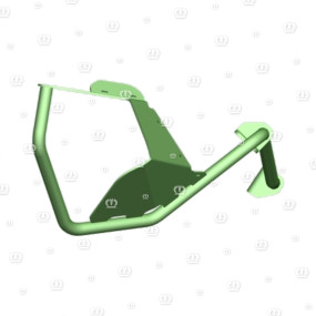 Halter Rampenspiegel rechts Krone