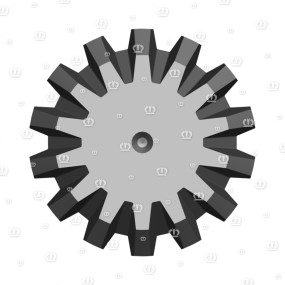 Ritzelwelle 14-26 Z=14 M=6 Krone