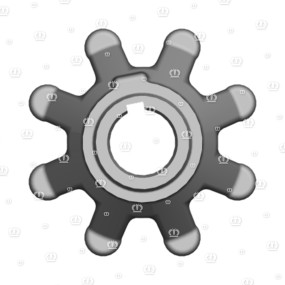 Klauenkupplung Z=8 Krone