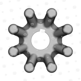Klauenkupplung Z=8 Krone