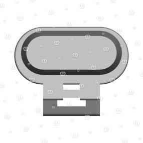 Stecker 3-P Bu Schwarz Krone