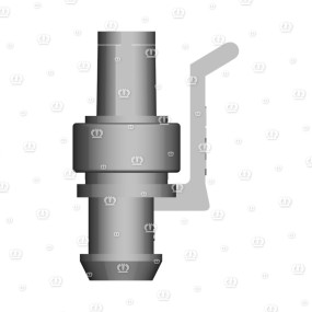 Stecker 3-P Bu Schwarz Krone