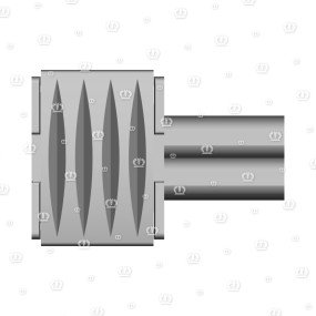 Stecker 16-P Bu Schwarz Krone