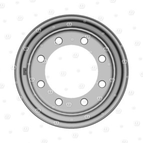 Felge 16.00X17, 8-Loch, Et = 0 Krone