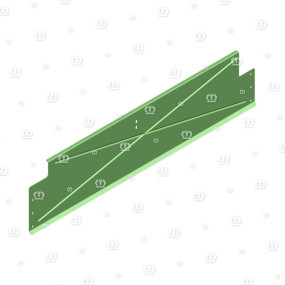 Abweisblech Krone
