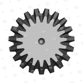 Kegelritzelwelle Z=19 Krone