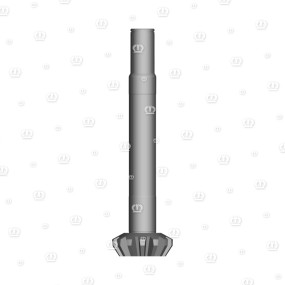 Ritzelwelle Z=14 M=6 Krone