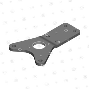 Scharnierplatte mit Buchse Krone 2608610