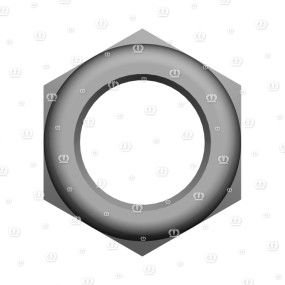 Sicherungsmutter Niedr.form M12X1,5 Zn8 Krone