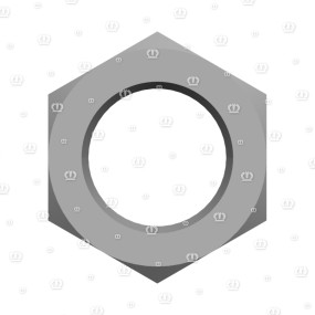 Sicherungsmutter Niedr.form M12X1,5 Zn8 Krone
