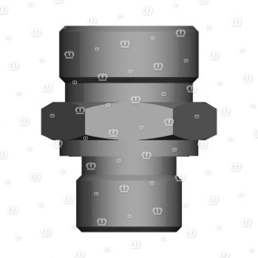 Einschraubstutzen L15-R3/8 Krone