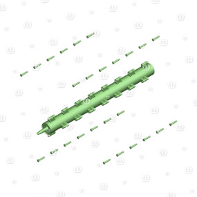 Zetterwalze links, Montiert Krone 200133830