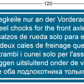 Aufkleber Beide Unterlegkeile Benutzen Krone 9422871