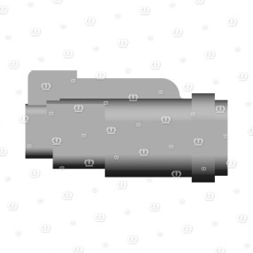 Stecker 2-P Bu Grau Krone