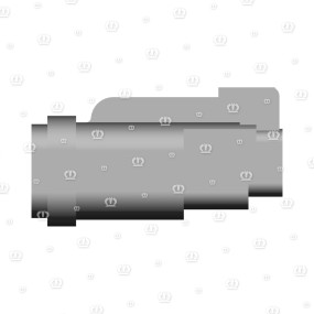 Stecker 2-P Bu Grau Krone