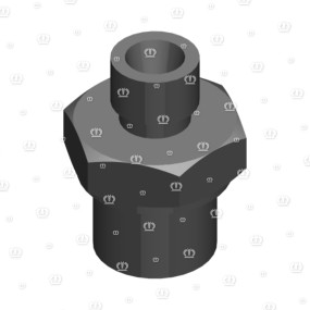 Einschraubstutzen L 6 / G 3/8" E Zn8 Krone 9197411