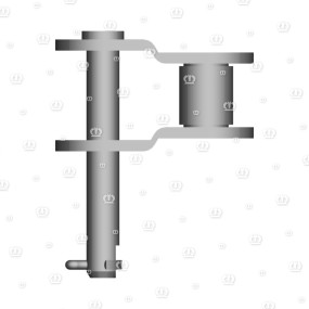 Gekr.glied 5/8″ M.splint Krone