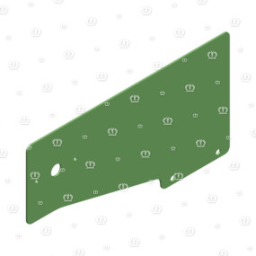 Blech für Warntafel Krone