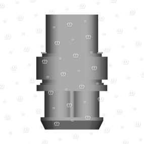 Stecker 2-P Bu Schwarz Krone