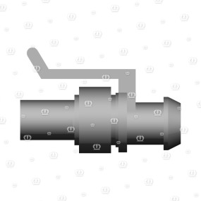 Stecker 2-P Bu Schwarz Krone