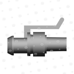 Stecker 4-P Bu Schwarz Krone