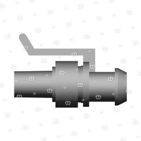 Stecker 4-P Bu Schwarz Krone