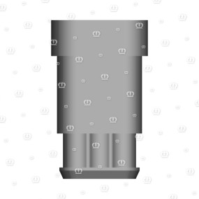 Stecker 3-P St Schwarz Krone