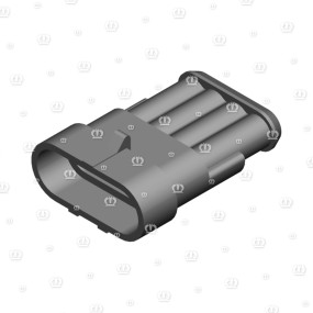 Stecker 4-P St Schwarz Krone