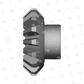 Kegelrad M=7 Z=16 90° Krone