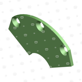 Deckblech links Krone