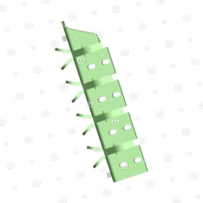 Zwischenplatte Schmal rechts Krone