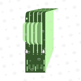 Zwischenplatte Schmal rechts Krone
