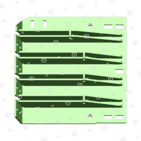 Zwischenplatte Schmal rechts Krone