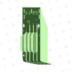 Zwischenplatte Schmal links Krone
