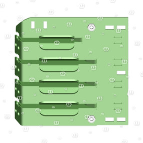 Zwischenplatte Schmal links Krone