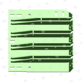 Zwischenplatte Schmal links Krone