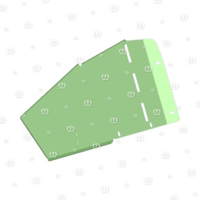 Einweisblech Schmal rechts Krone