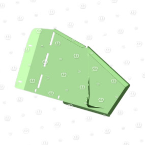 Einweisblech Schmal rechts Krone