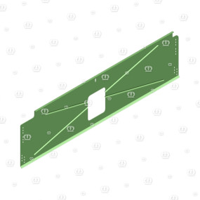Abweisblech Krone