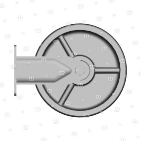 Rad D=250 Vollstahl Krone